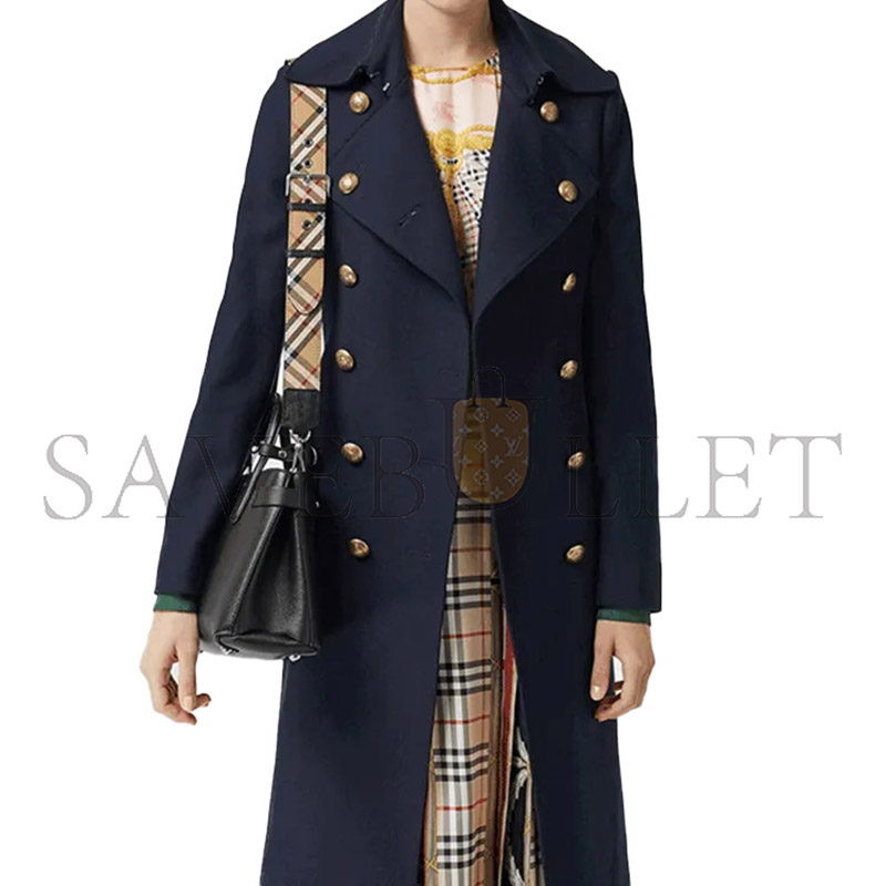 BURBERRY PLAID PATCHWORK LEATHER TOTE AND SHOULDER BAG 4076748 (26*19*12cm)